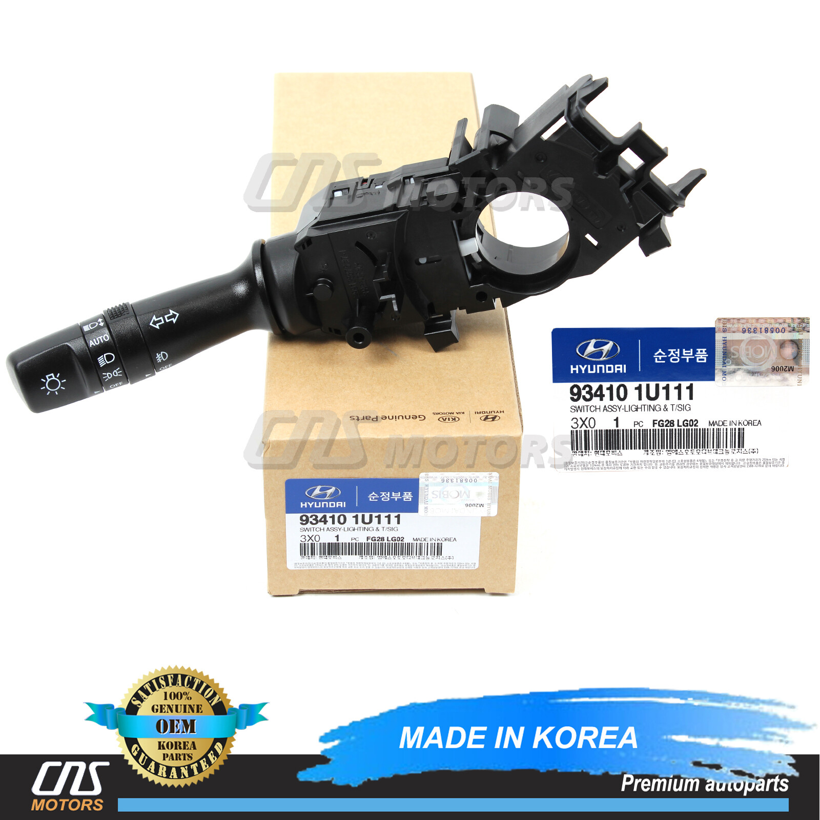 Genuine Headlight Turn Signal Switch For 11-18 Elantra Sonata Veloster Forte Rio