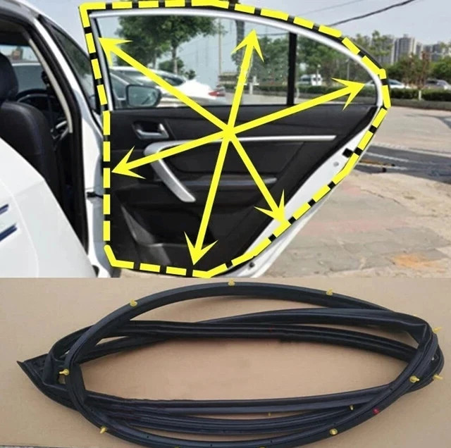 Rear Right Door Weatherstrip Seal Rubber for Honda Civic 2006-2011 Sedan