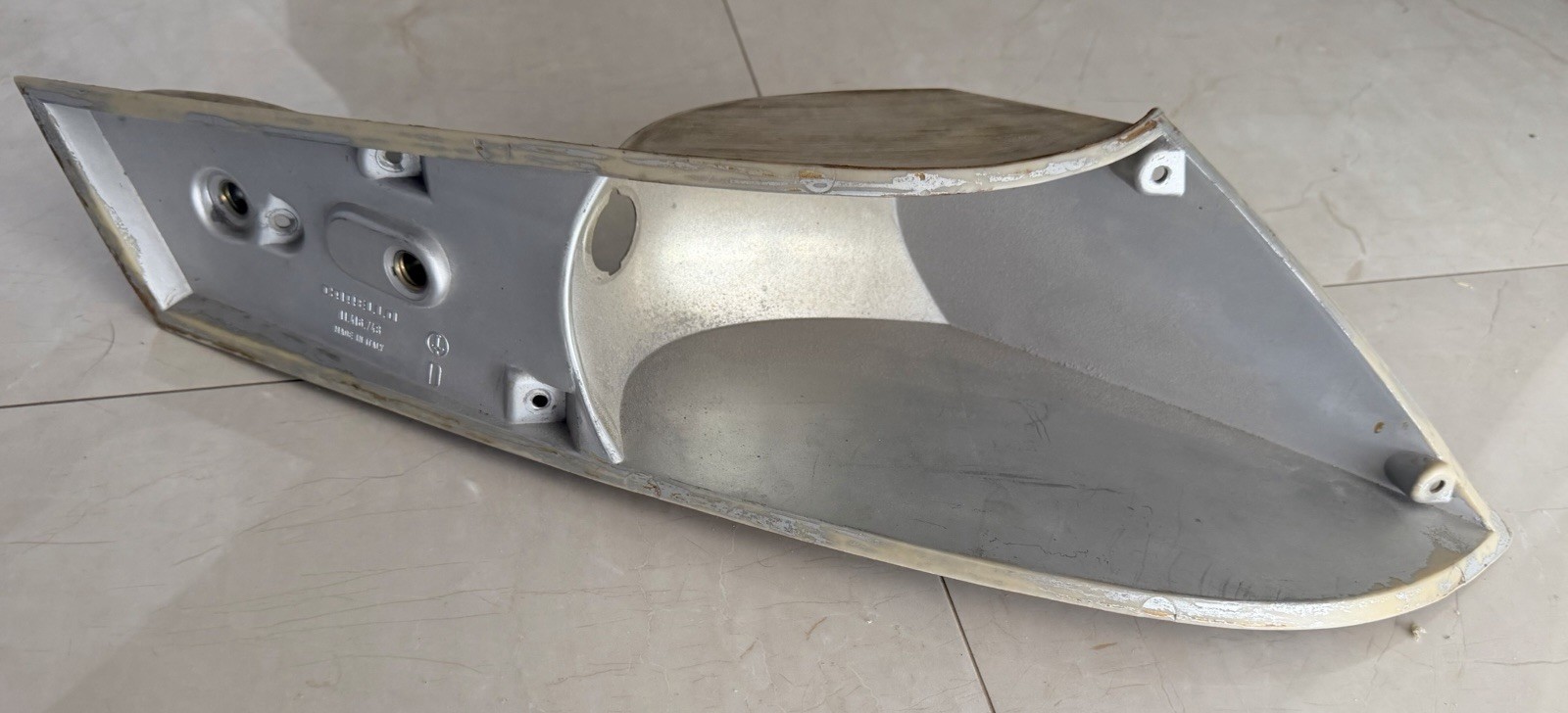 OEM Ferrari Daytona 365 GTB Spyder Right Front Corner Lens Carello Housing OEM Ferrari Daytona 365 GTB Spyder Right Front Corner Lens Carello Housing