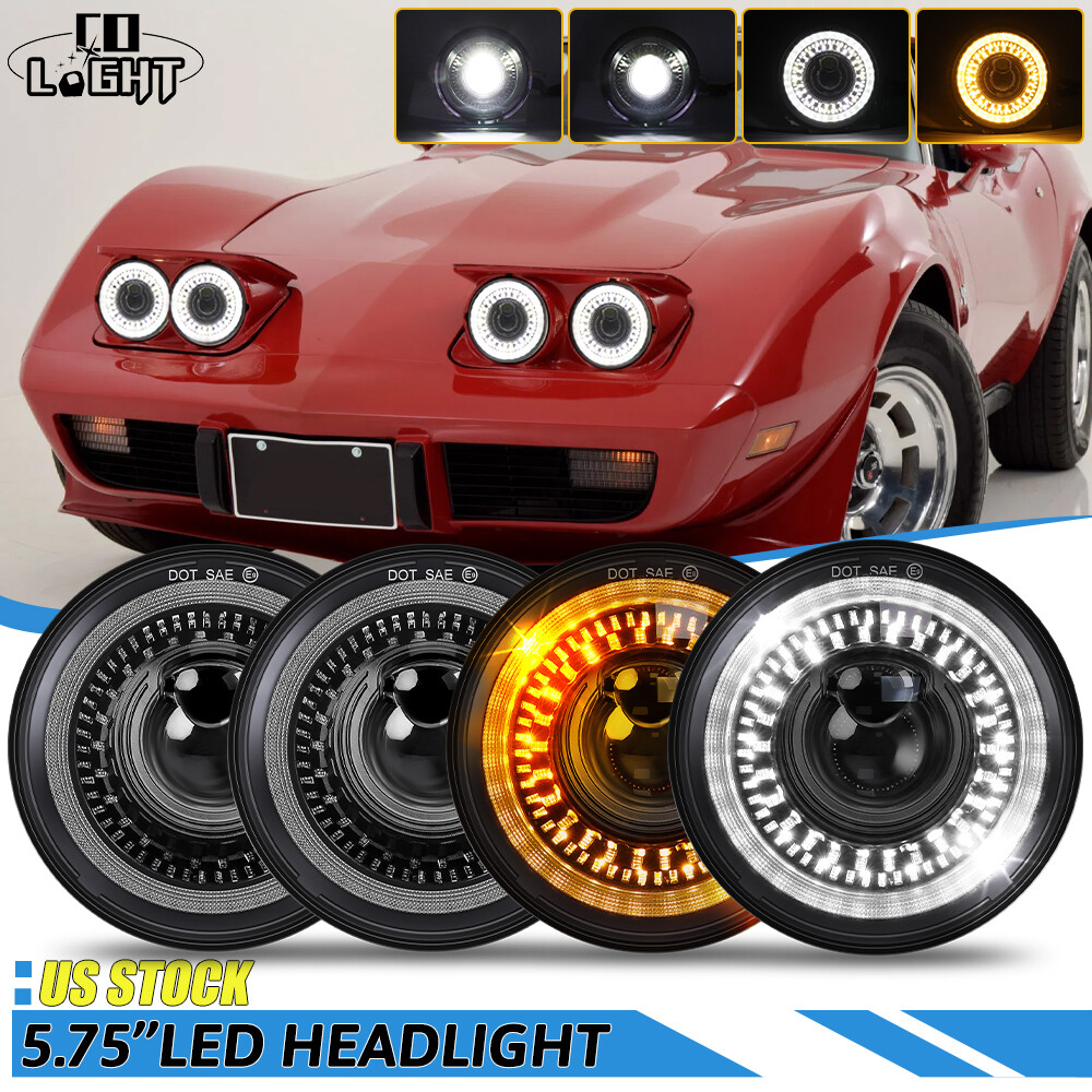 For 1968-1982 for Chevy Corvette C3 4PC 5 3/4 5.75\