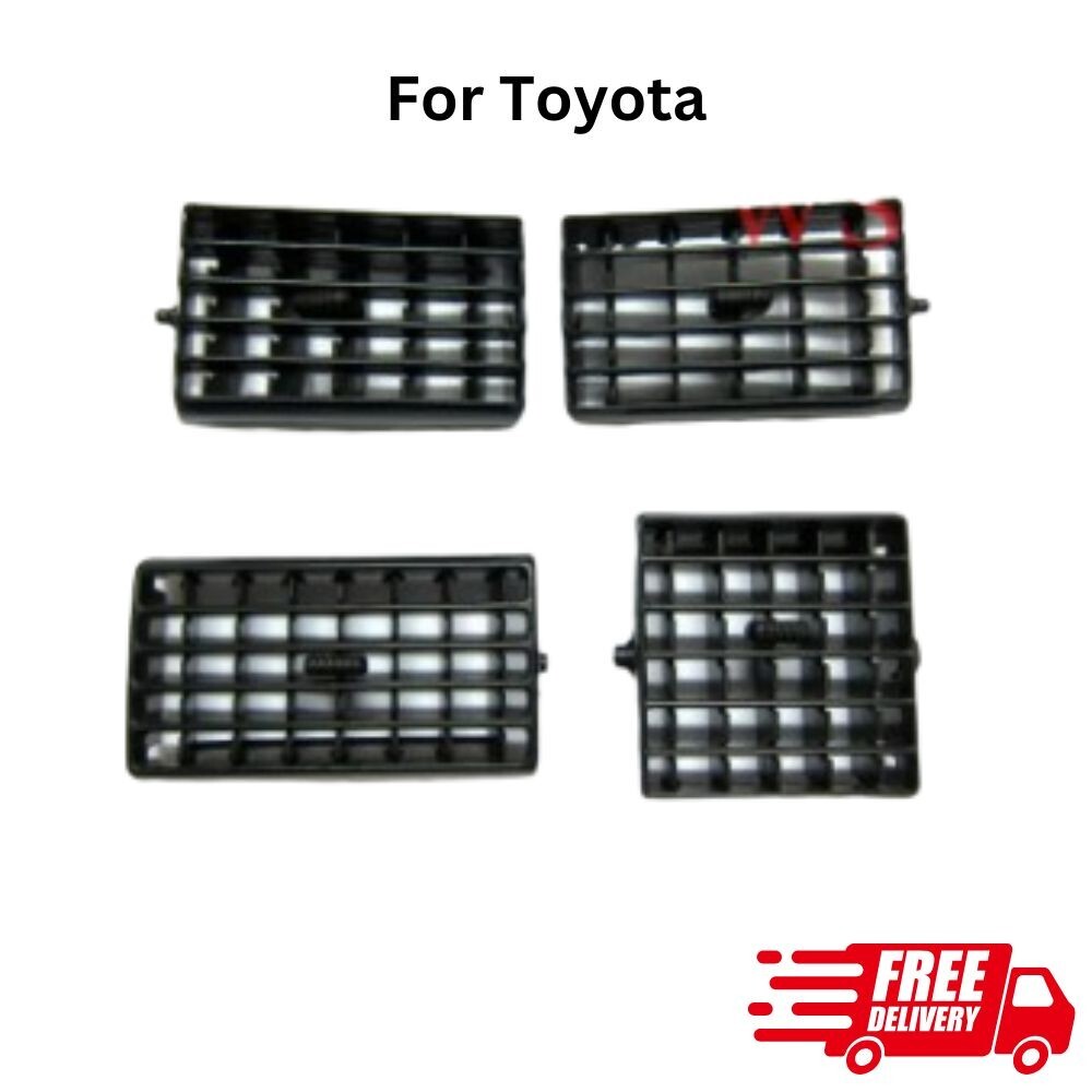 AIR CONDITION VENTILATION GRILLE SET BLACK FIT 89-97 TOYOTA HILUX LN85 MK3 LN RN