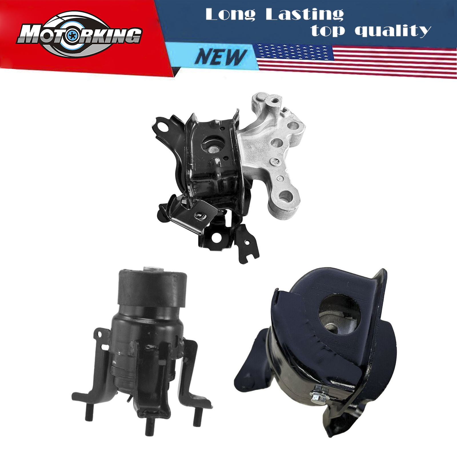 High Quality Hydraulic Engine Motor Mount Set 3PCS For 19-2022 Lexus ES350 3.5L