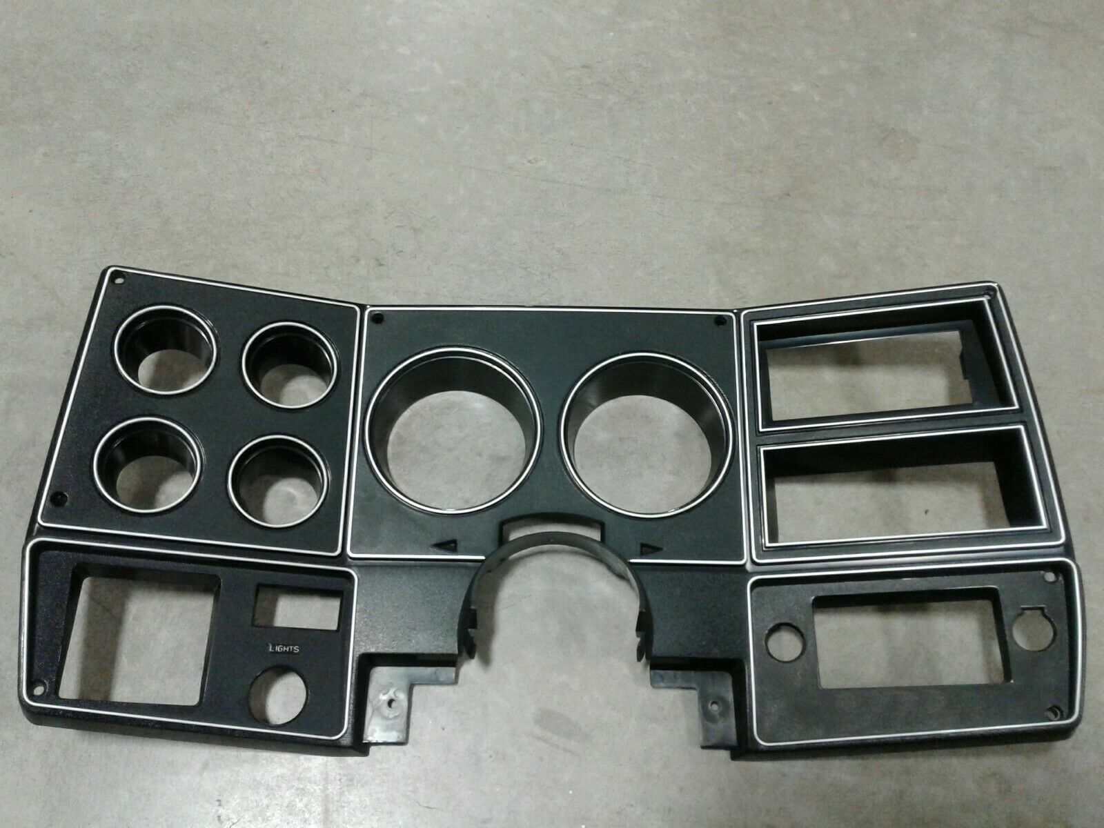 78 79 80 DASH GAUGE INSTRUMENT BEZEL NEW CHEVY GMC PICKUP TRUCK Black & Silver