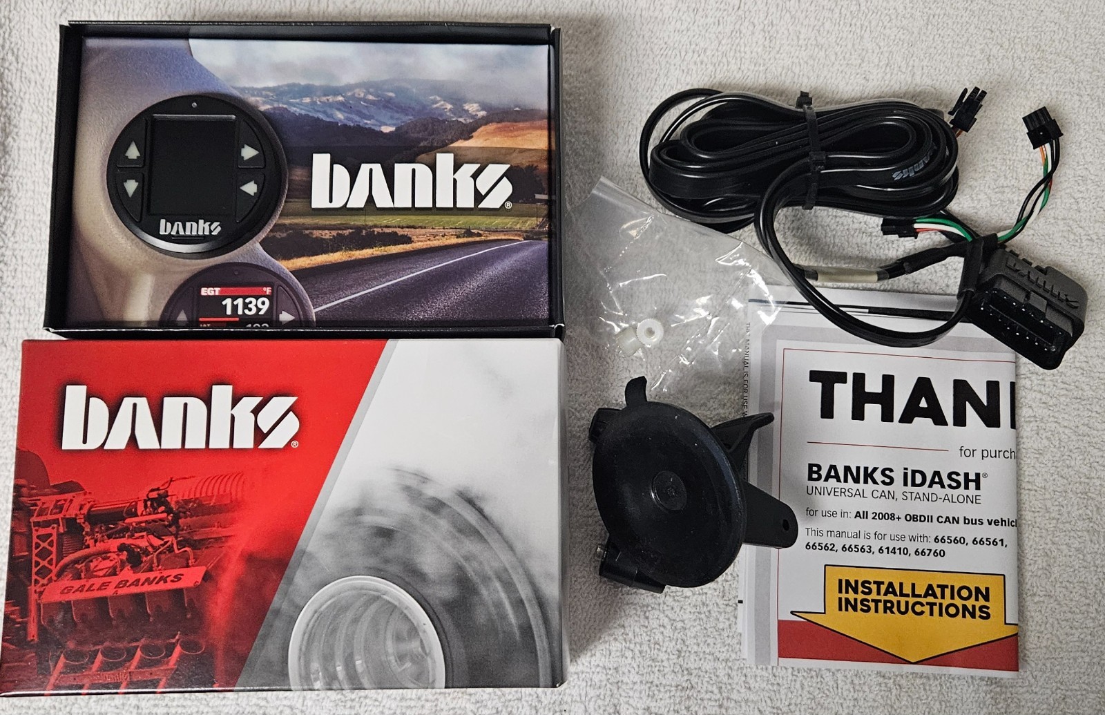 Banks Power Universal iDash 1.8 Super Gauge OBDII Can Bus 2008+ Vehicles Diesel