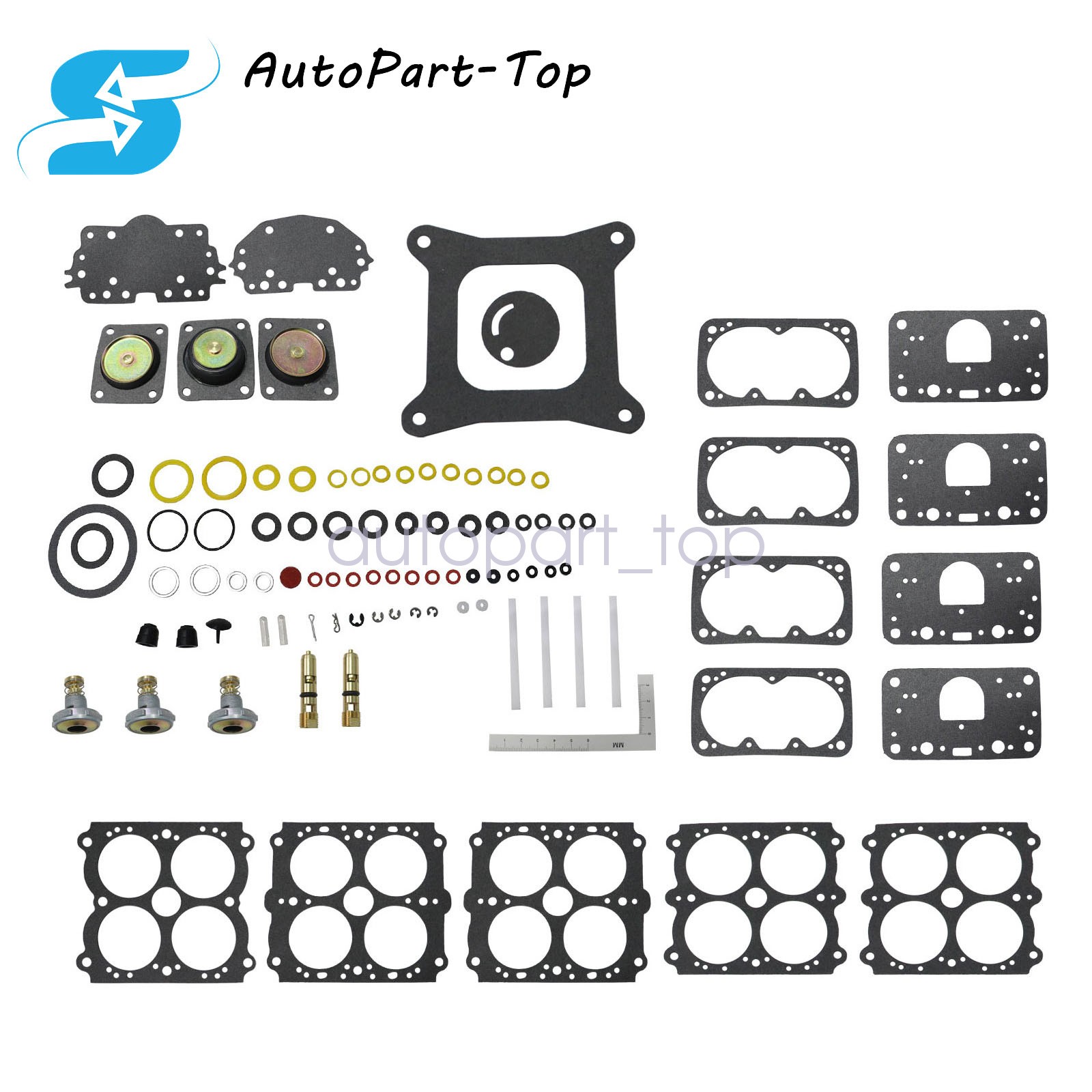For Holley 37-485 Carburetor Rebuild Kit 4150 Double Pumper 650 700 750 800 850
