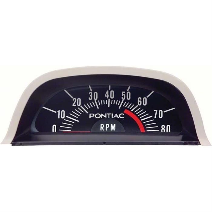 OER 6468971 68 Fits Pontiac Hood Tachometer 5500 Red Line