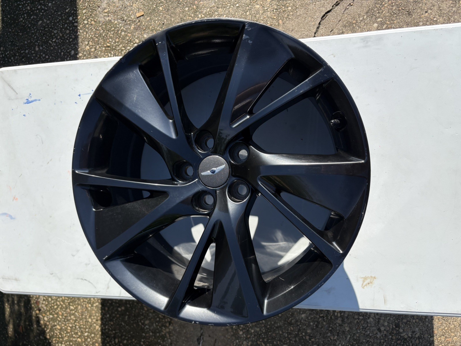 Front wheel 19x8 Genesis G70 OEM Black Aluminum Wheel 52910G9720 2022-24 Front wheel 19x8 Genesis G70 OEM Black Aluminum Wheel 52910G9720 2022-24