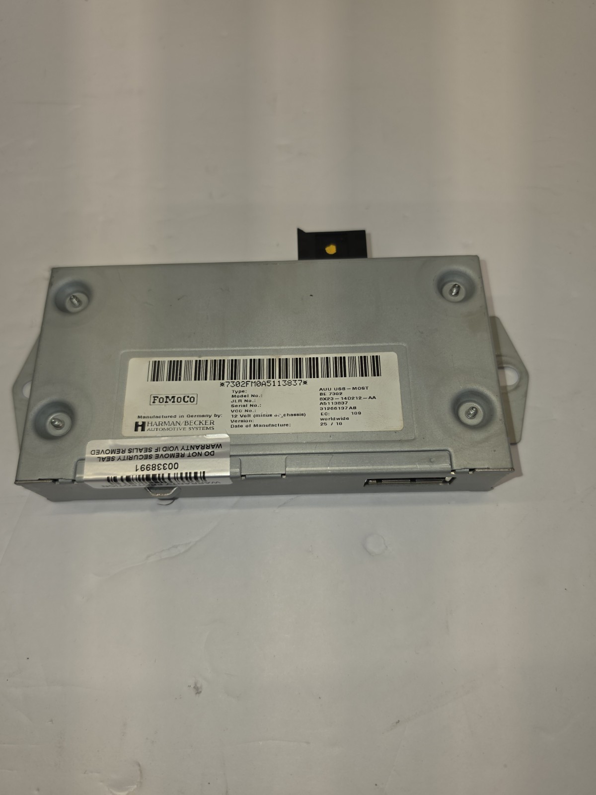 OEM 2009-2015 Jaguar XF XFR X250 Harman Becker USB AUX Audio Module 8X23-14D212-