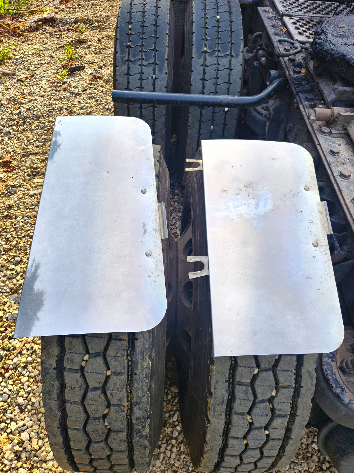 Peterbilt 388 389 Stainless Steel Fender Guards # 15467 Peterbilt 388 389 Stainless Steel Fender Guards # 15467