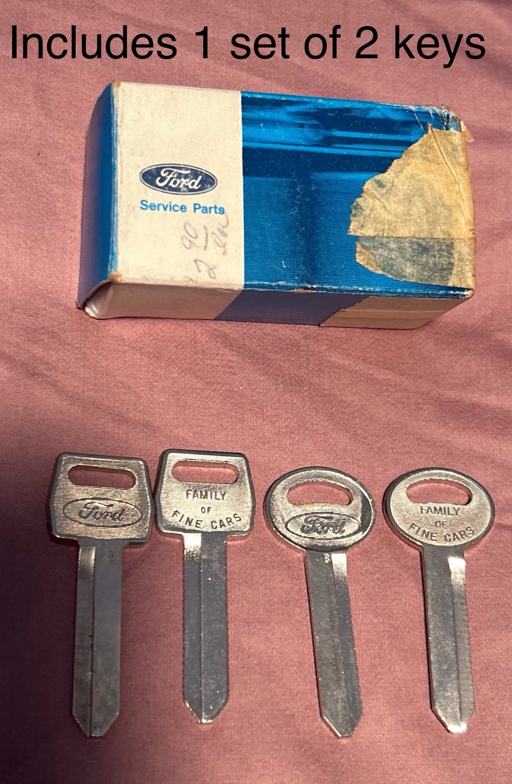 NOS Ford Key Blanks Set of 2 Ranger F150 E150 F250 E250 Truck Van Wagon 66-84 70
