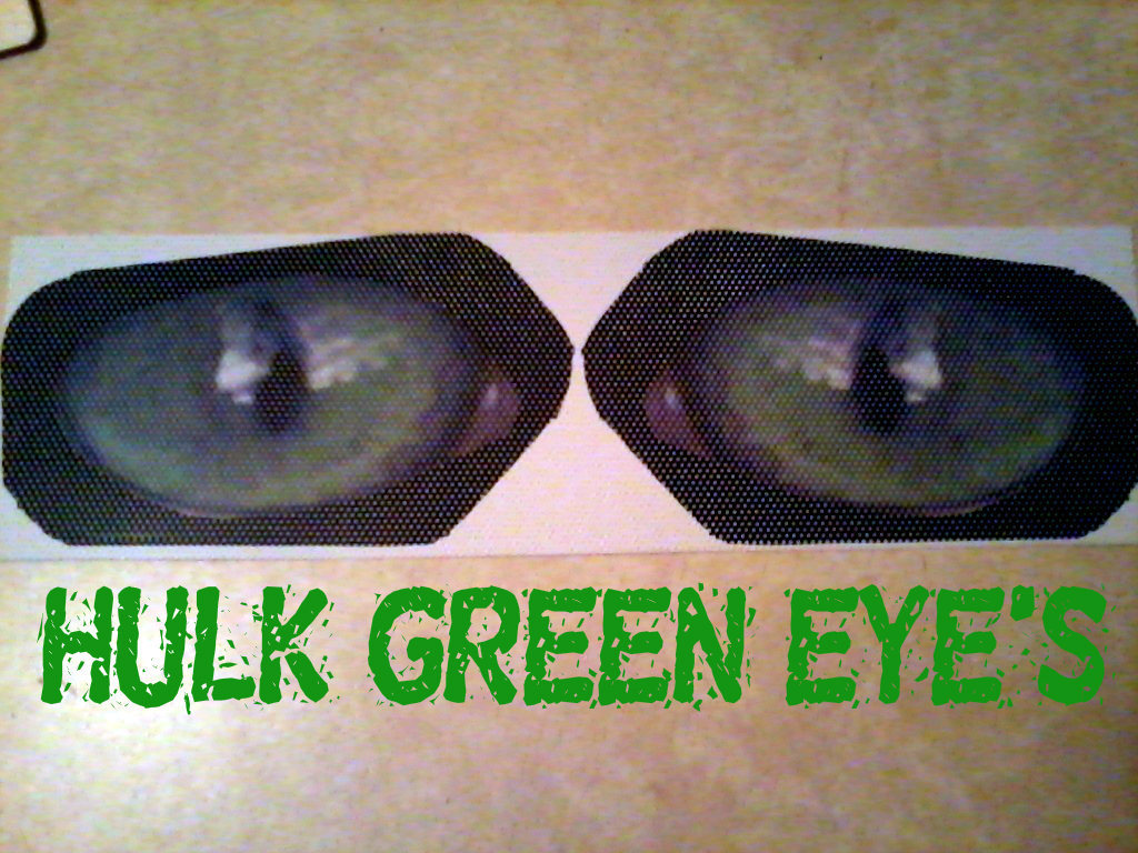 Polaris  RZR 800 900  HULK GREEN Eyes HeadLight Covers head light RUKINDCOVERS