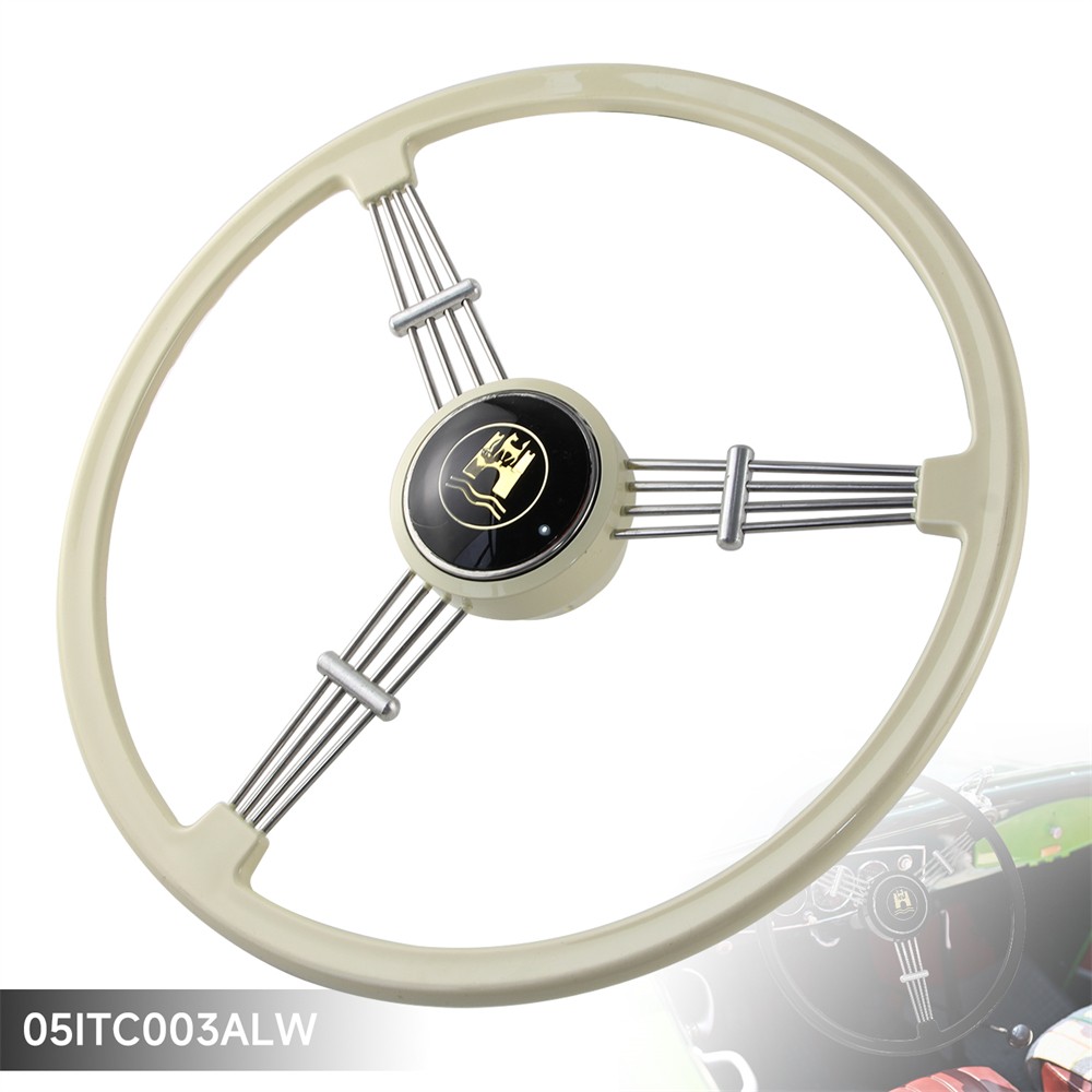 Retro Classic Car Modified Steering Wheel 400mm For Porsche 356 356A/B/C 50-66