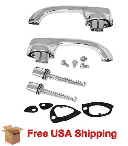 For 70-72 Chevelle / Skylark Outside Chrome Door Handle & Button Set 2/4DR For 70-72 Chevelle / Skylark Outside Chrome Door Handle & Button Set 2/4DR