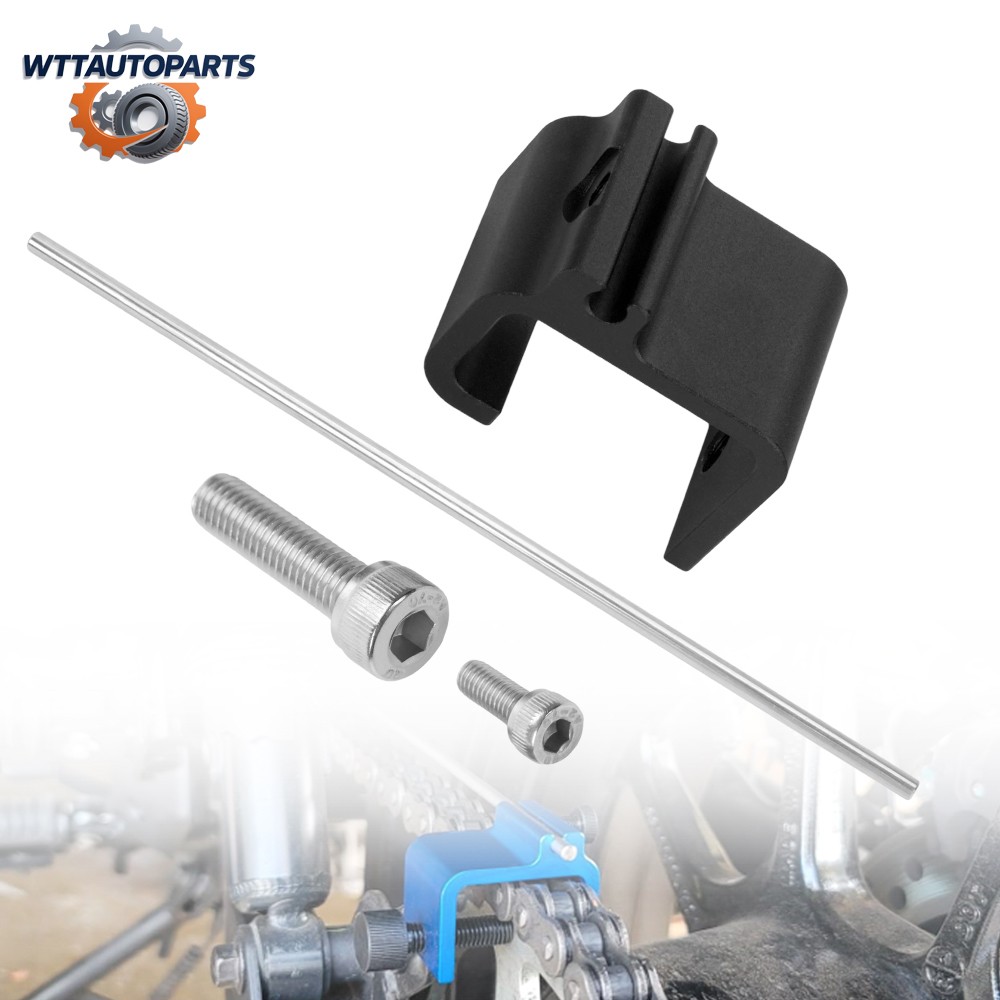 Motorcycle Chain Alignment Tool Universal Black Billet For Motorbike Bike ATV