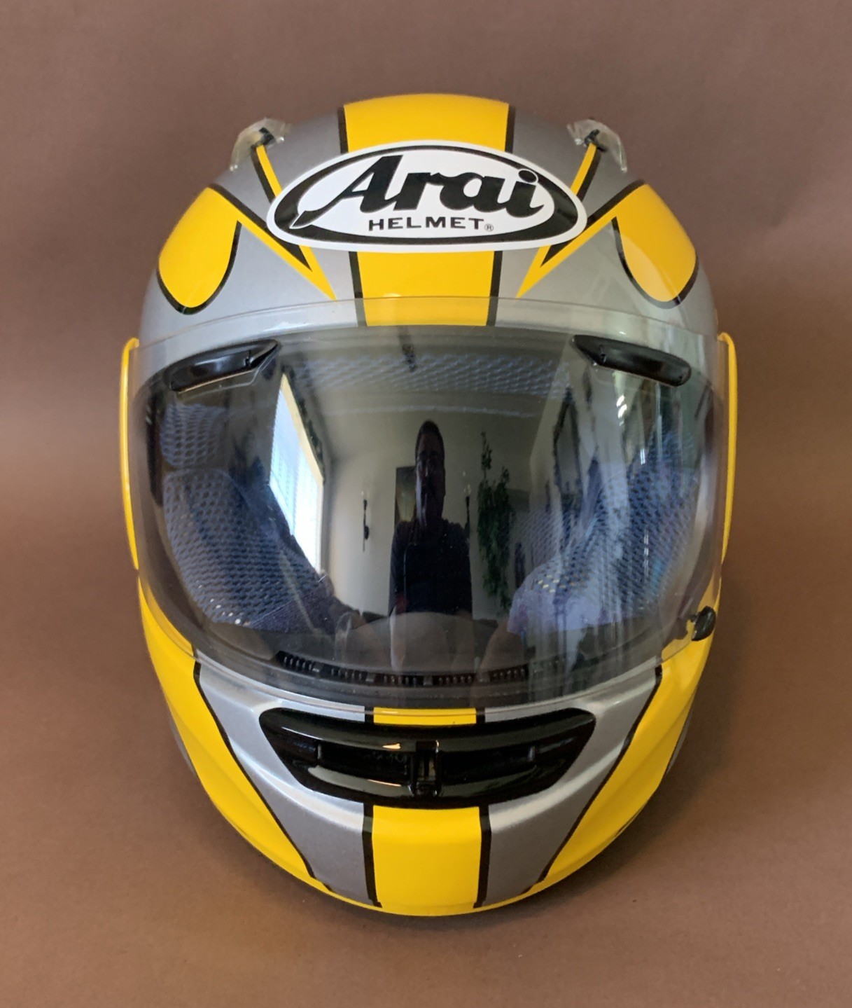 Arai Signet GTR Full Face Motorcycle Yellow Helmet Small SNELL DOT Made in Japan