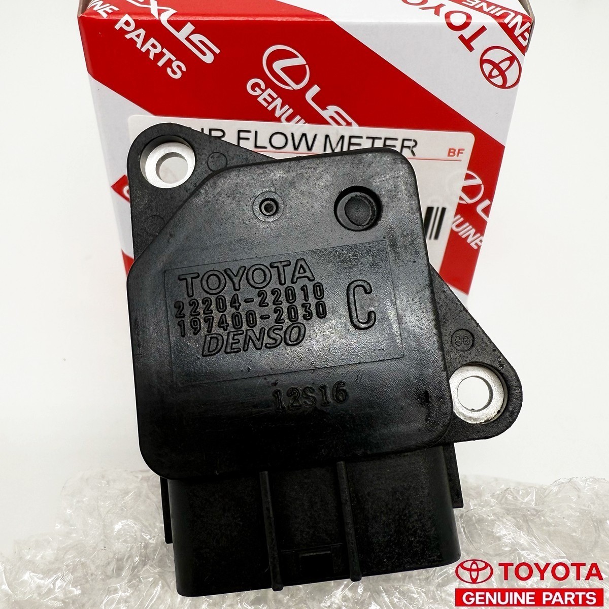 DENSO OEM 22204-22010 MAF Mass Air Flow Meter Sensor Toyota Lexus Mazda Volvo