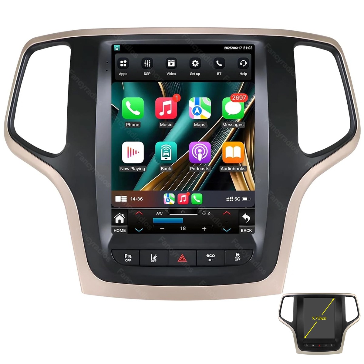 9.7'' For Jeep Grand Cherokee 2014-2022 Car Radio Android15 Apple Carplay Stereo 9.7'' For Jeep Grand Cherokee 2014-2022 Car Radio Android15 Apple Carplay Stereo