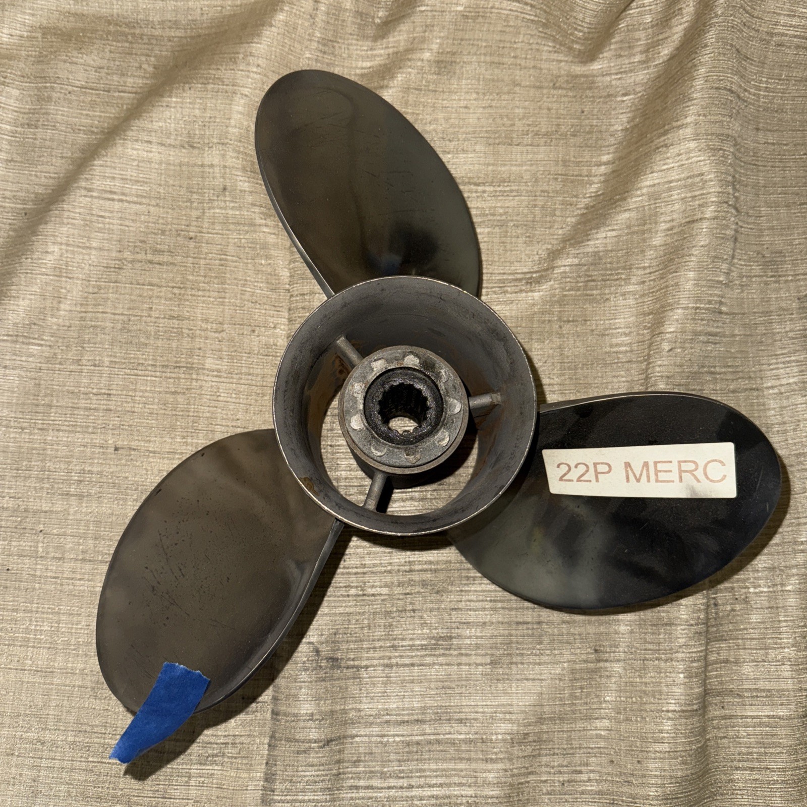 Mercury 14x22P Right Hand Stainless Steel 15 spline 4.5” propeller Mercury 14x22P Right Hand Stainless Steel 15 spline 4.5” propeller