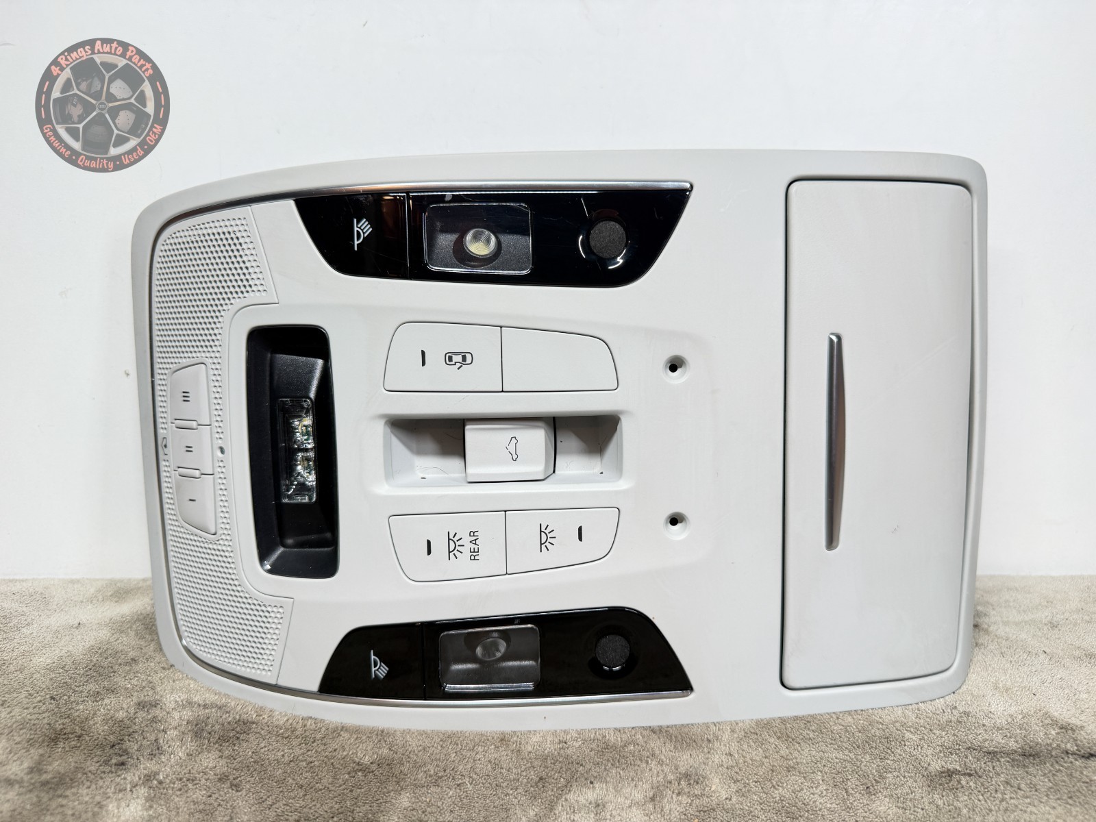 2012-18 Audi A6 A7 PRESTIGE Front Dome Light Sunroof Switch GRAY OEM 4G0947135G 2012-18 Audi A6 A7 PRESTIGE Front Dome Light Sunroof Switch GRAY OEM 4G0947135G