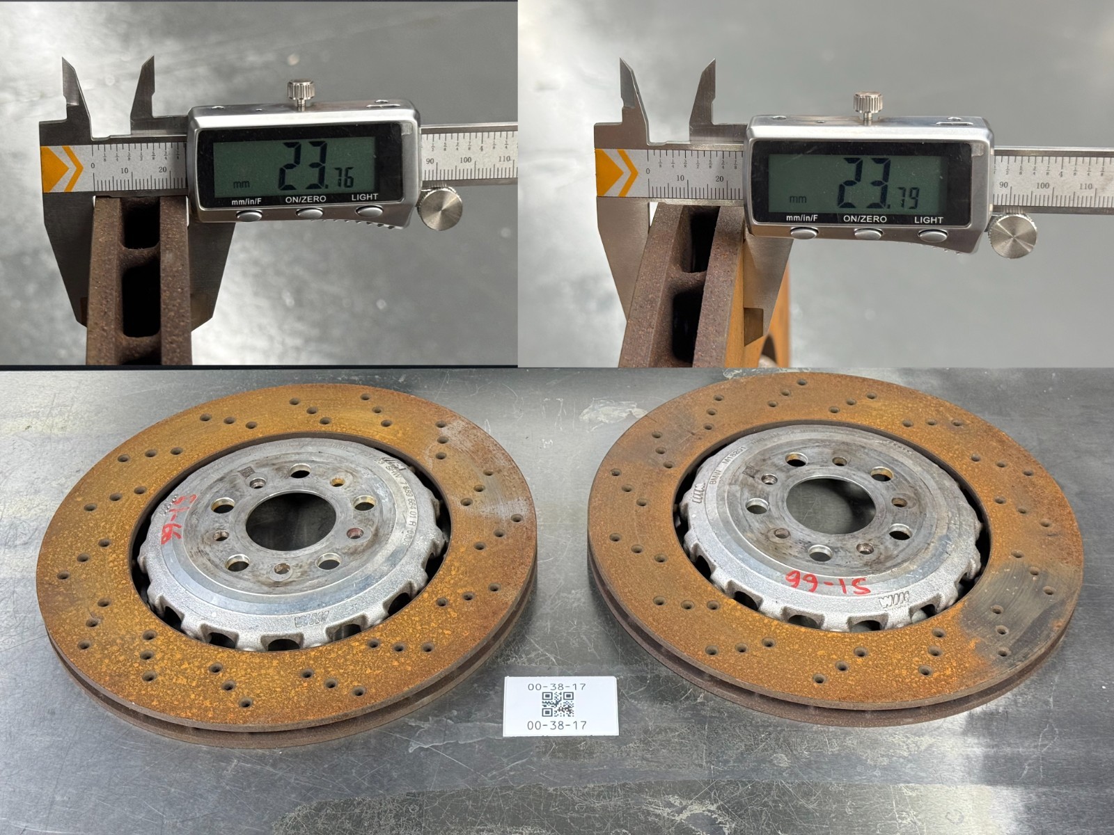 21-26 BMW G87 G80 G82 M2 M3 M4 Rear Brake Disc Rotors Perforated SET 10k OEM 21-26 BMW G87 G80 G82 M2 M3 M4 Rear Brake Disc Rotors Perforated SET 10k OEM