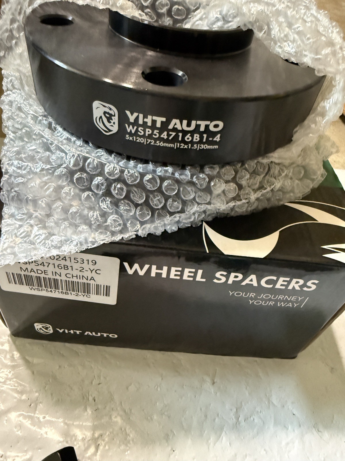 YHTAUTO 30mm 5x120 Hub Centric Wheel Spacers 72.56mm Fit BMW M3 M5 1‑8 Series
