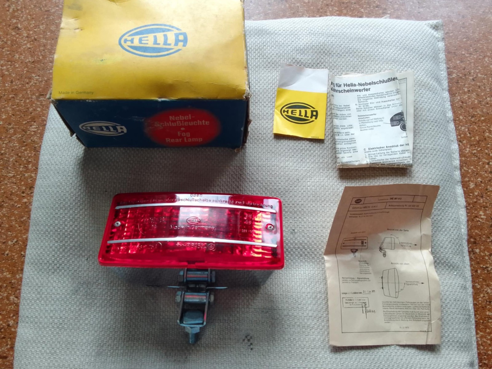 Hella Rear Fog Light VW Porsche Mercedes New