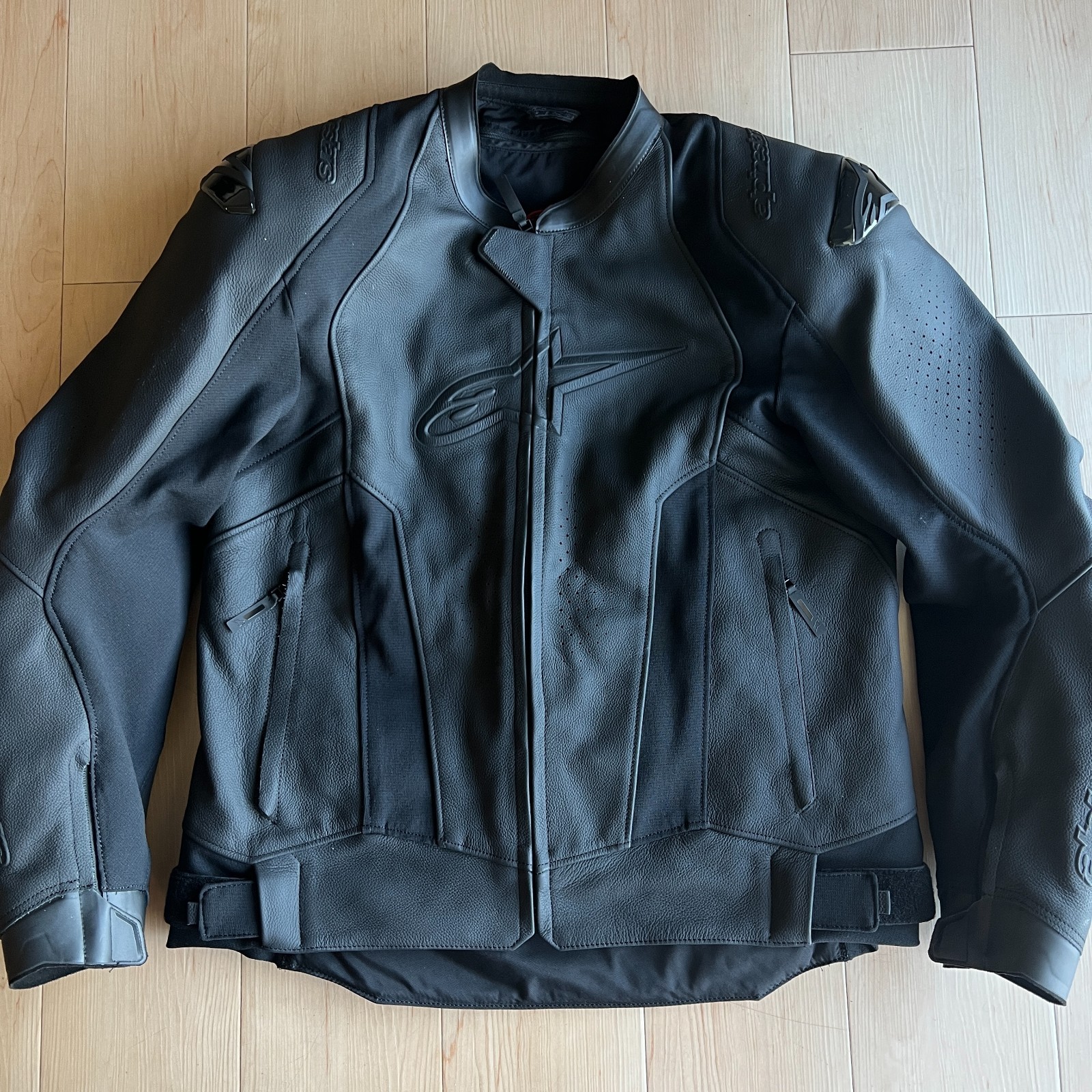 Alpinestars Missile V3 Leather Jacket Motorcycle Mens 46/56 Black Biker