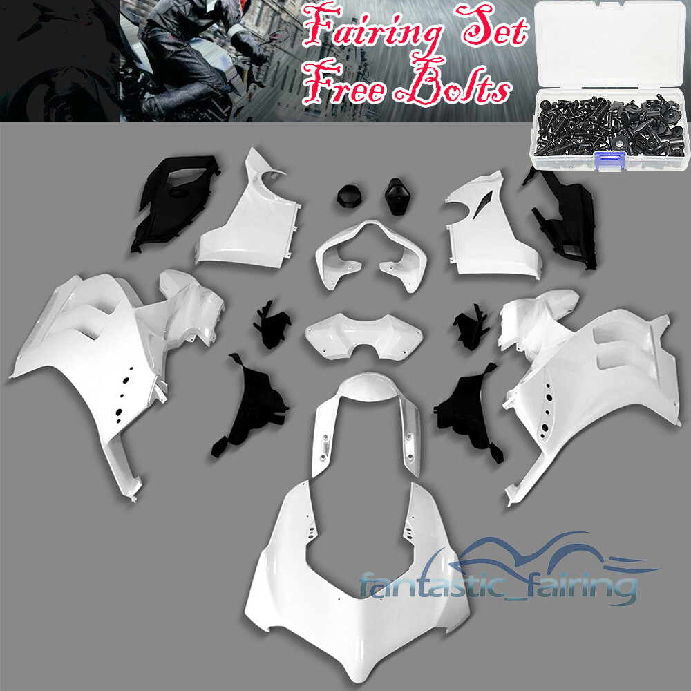 Unpainted Fairing Kit w/ Bolts For Ducati Panigale V4 V4S 2021 2022 ABS Bodywork