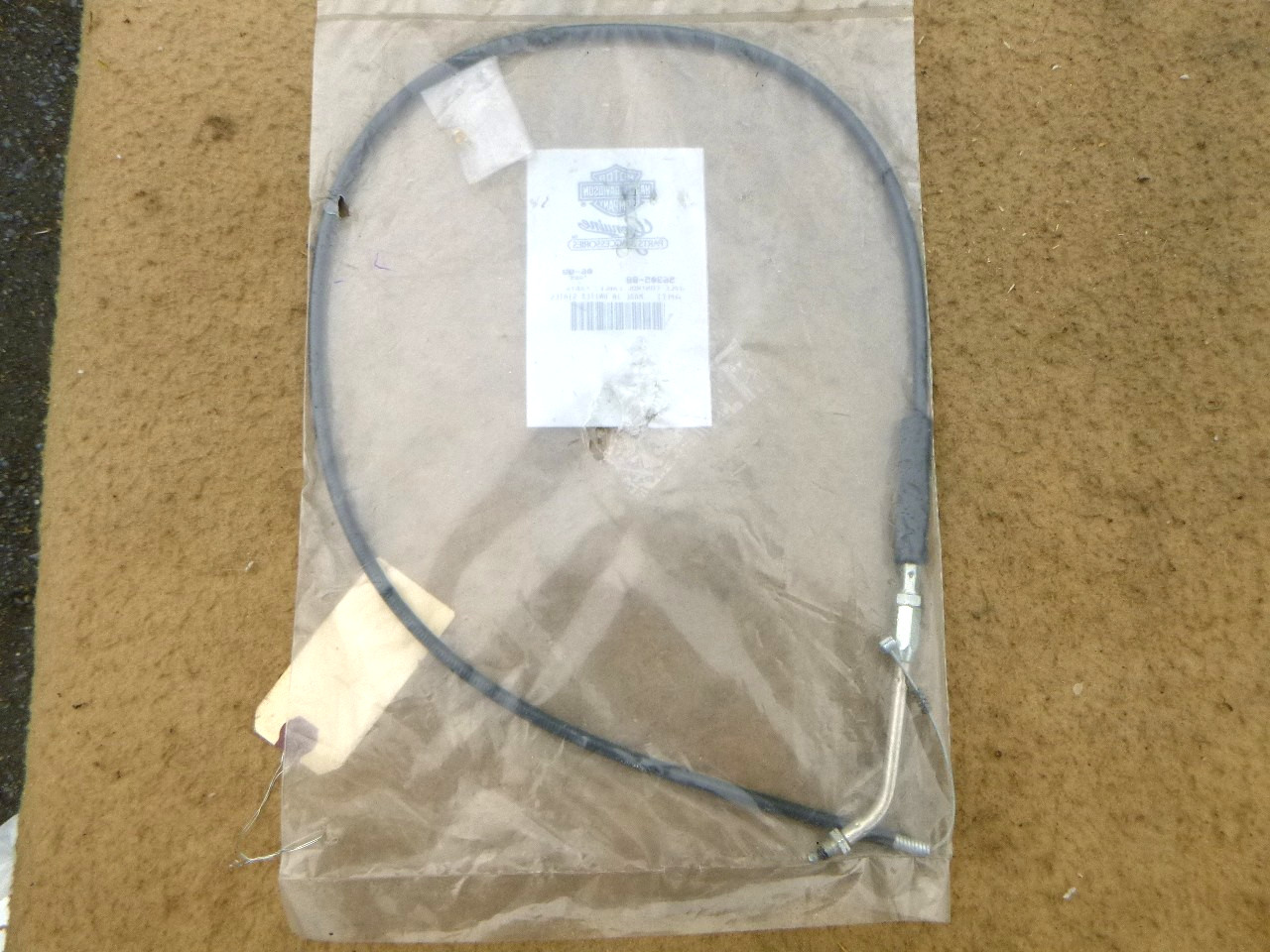 N.O.S. HARLEY DAVIDSON XL THROTTLE/IDLE CABLE SET 56333-83 & 56334-83  1983-\'95