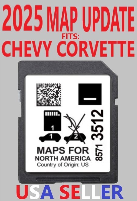 LATEST 2025 MAP UPDATE GPS Chevy CORVETTE 85713512 SD Navigation Card