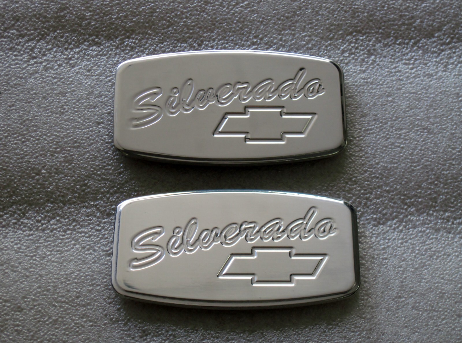 Pair Silverado Billet pillar emblem NEW DESIGN Pair Silverado Billet pillar emblem NEW DESIGN