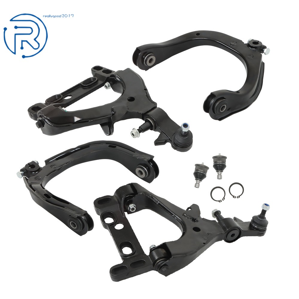 6PCS Front Upper Lower Control Arms For Chevy Trailblazer GMC Envoy 2004-2007