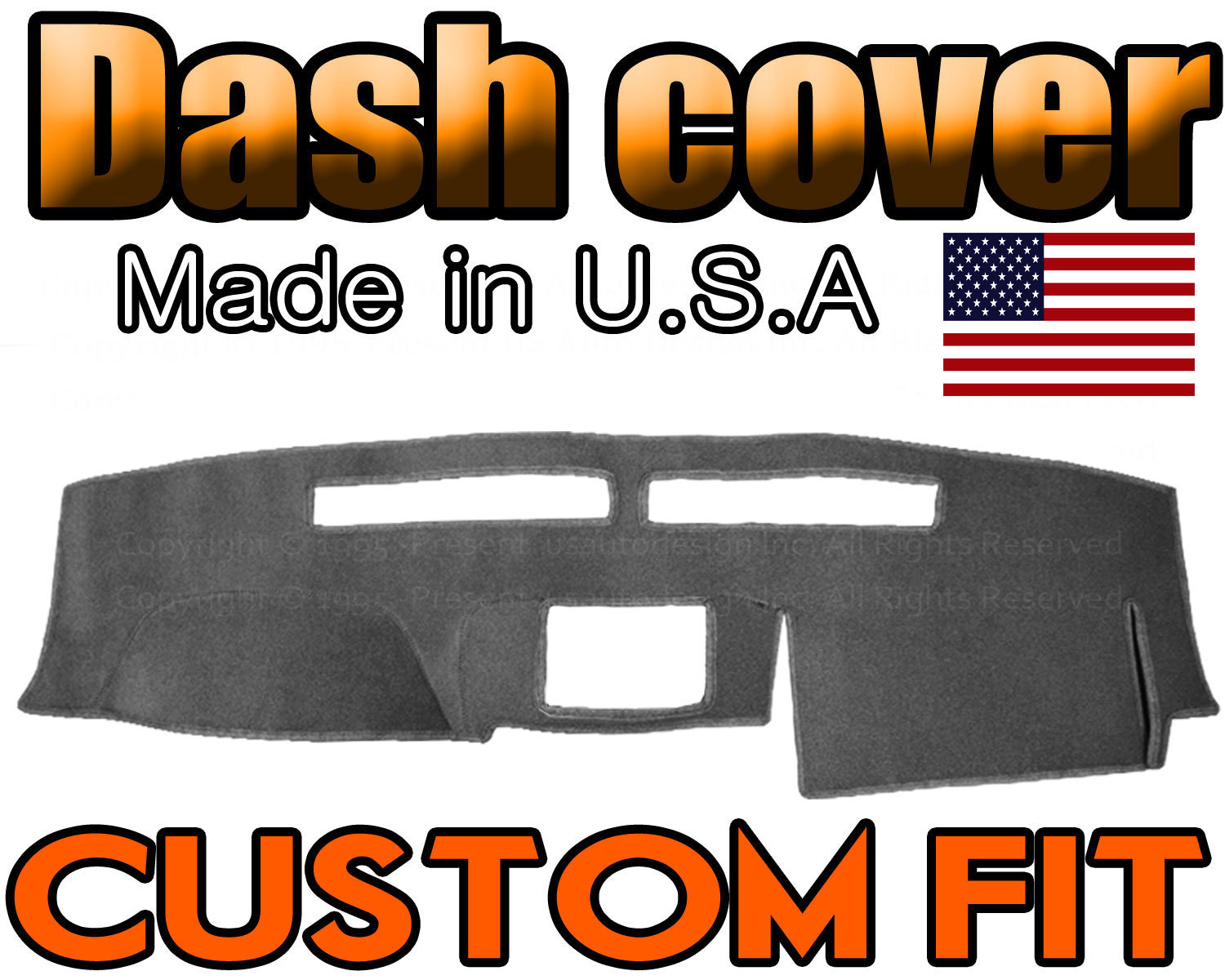 Fits 2005-2008 NISSAN PATHFINDER DASH COVER MAT PAD MADE IN USA / CHARCOAL GREY