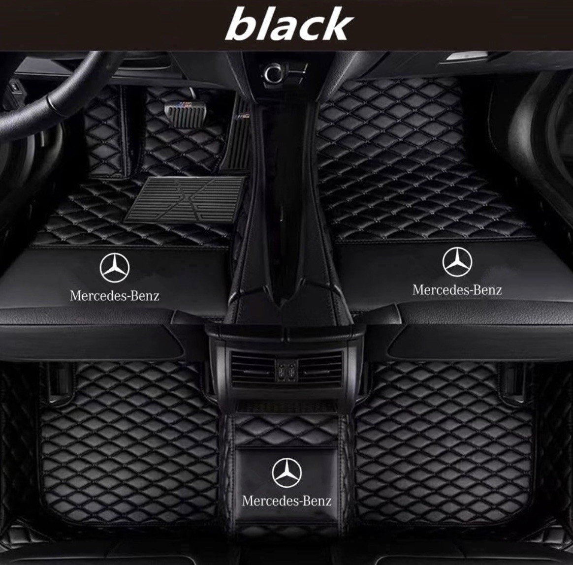 Mercedes GLC300 Custom Embroidered Floor Mats Full Set