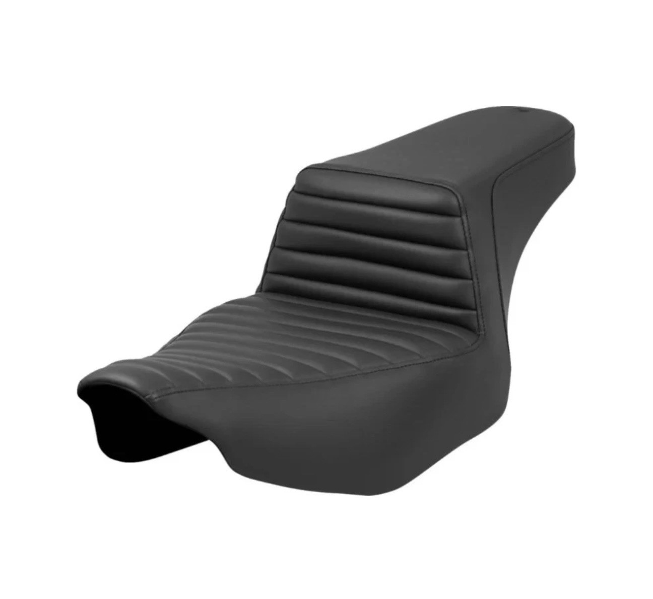 SADDLEMEN 0801-1680 23-26 Harley Touring Step-Up Seat Tuck-n-Roll Black
