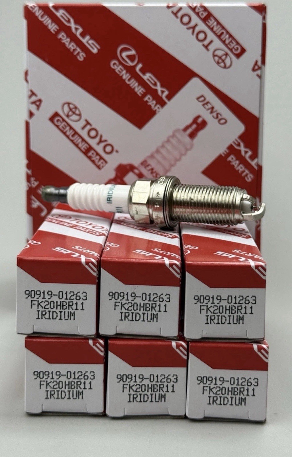 6pcs OEM 90919-01263  Iridium Spark Plugs Fit For 2016-2023 Toyota Tacoma V6 3.5