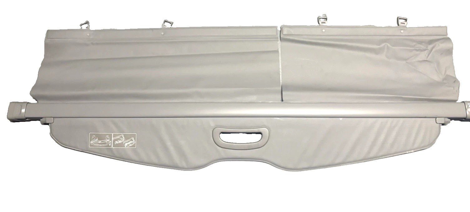 2008 - 2013 Toyota Highlander Gray Grey Rear Retractable Cargo Cover Shade OEM 2008 - 2013 Toyota Highlander Gray Grey Rear Retractable Cargo Cover Shade OEM