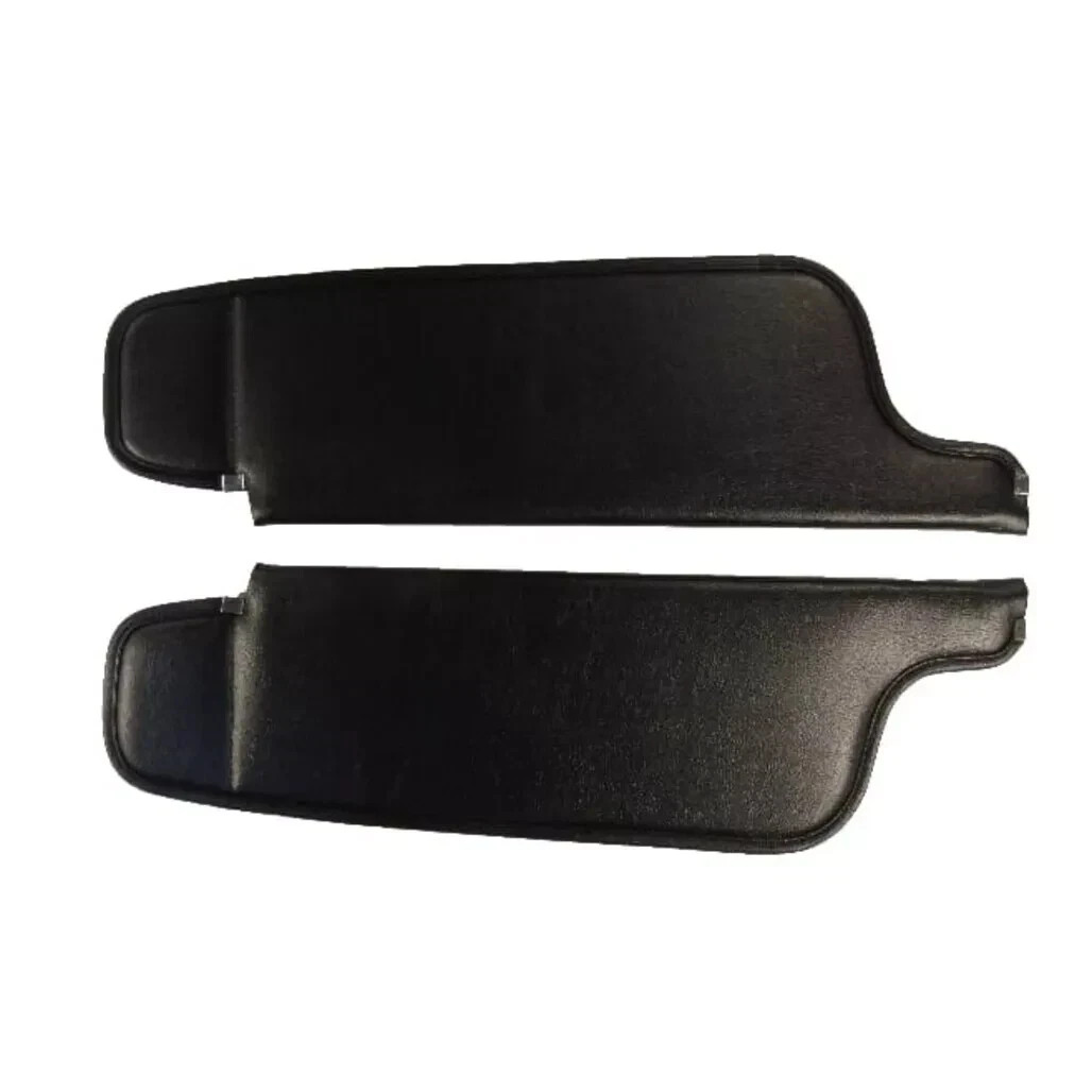 Sun Visor for 1971-73 Plymouth Satellite 2 Door Hardtop wCardboard Black 2Pcs