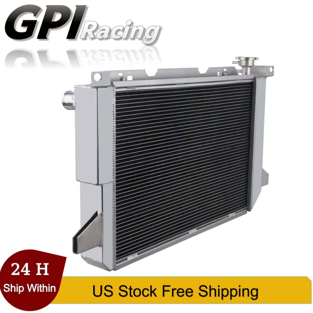 3 Row Alum Radiator Fit 1985-97 Ford F150 F250 F350 Bronco 5.0L 5.8L 7.5L CU1451