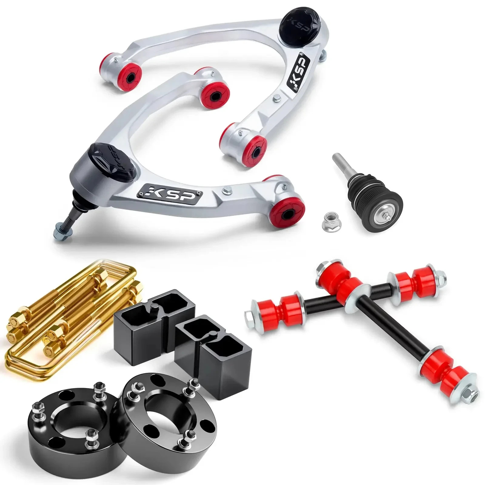 KSP 3\'\'F+2\'\'R Suspension Lift Kits For 2007-2018 Chevy Silverado GMC Sierra 1500