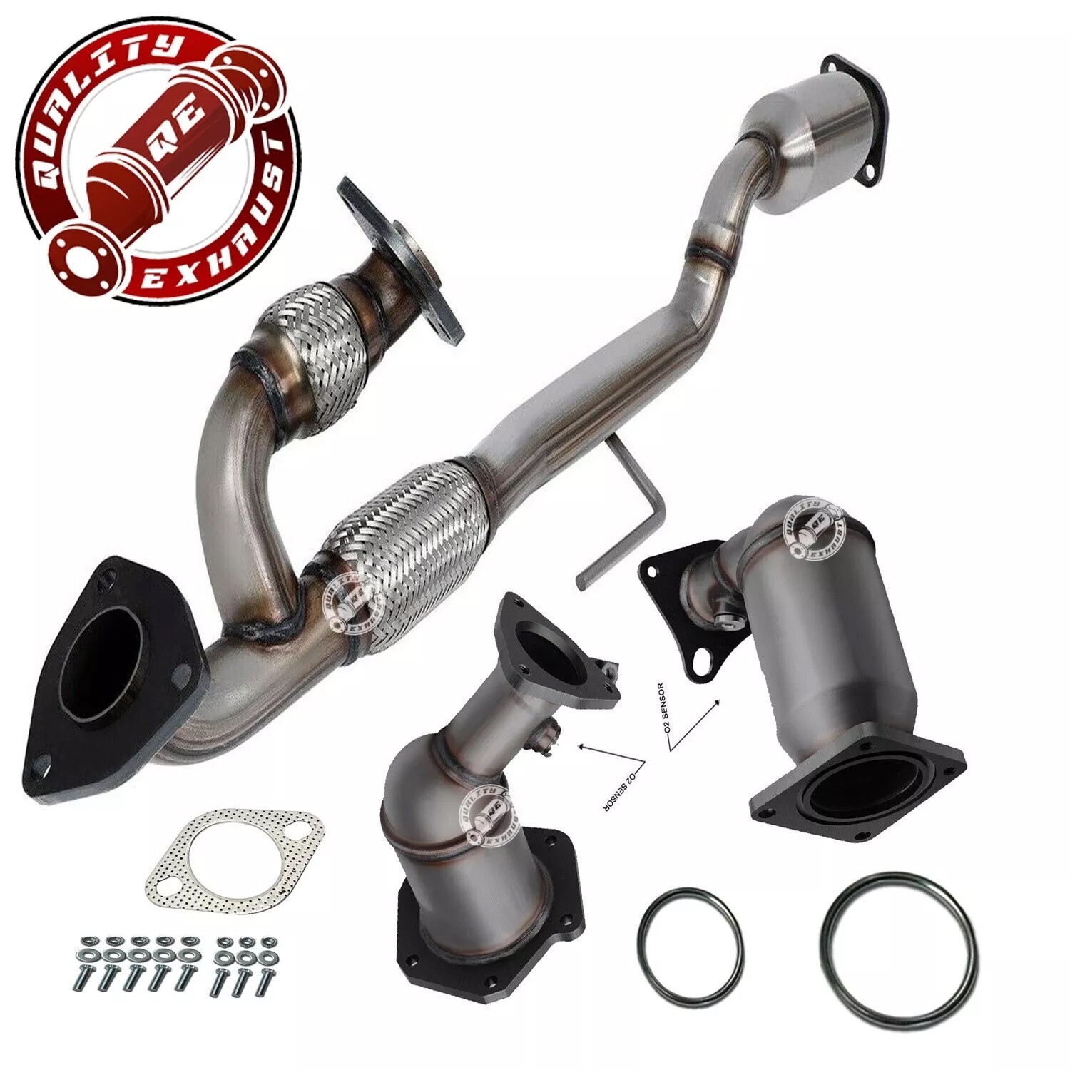 Fits 2008-2018 Nissan Altima 3.5L Catalytic Converter / Front and Rear set 3pcs