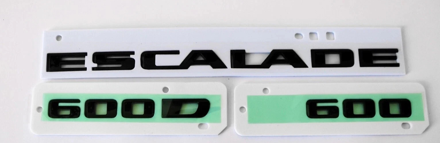 2021-2027 Cadillac Escalade Black Emblems 85053409 Escalade 600 600D OEM GM New