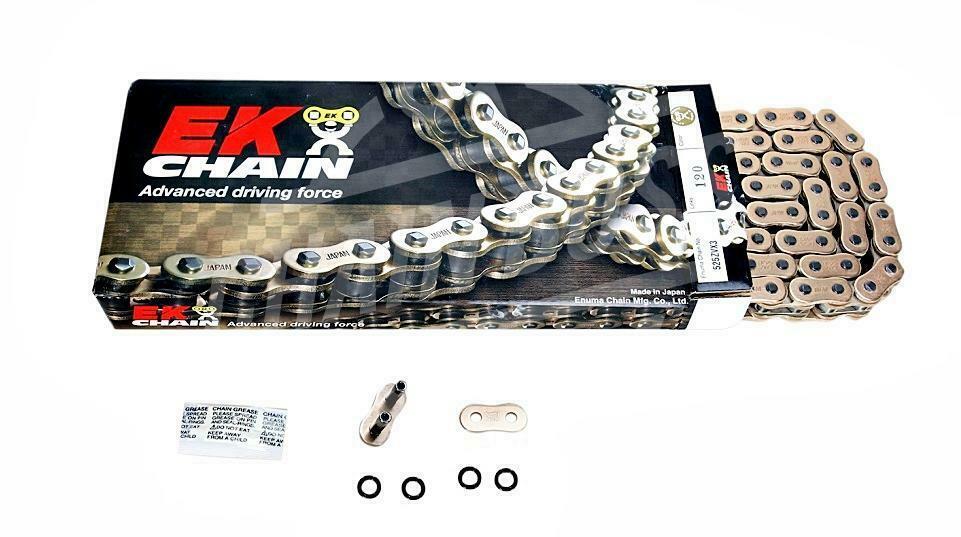 EK Chains 525 x 108 Links ZVX3 Extreme Series Xring Sealed Gold Drive Chain