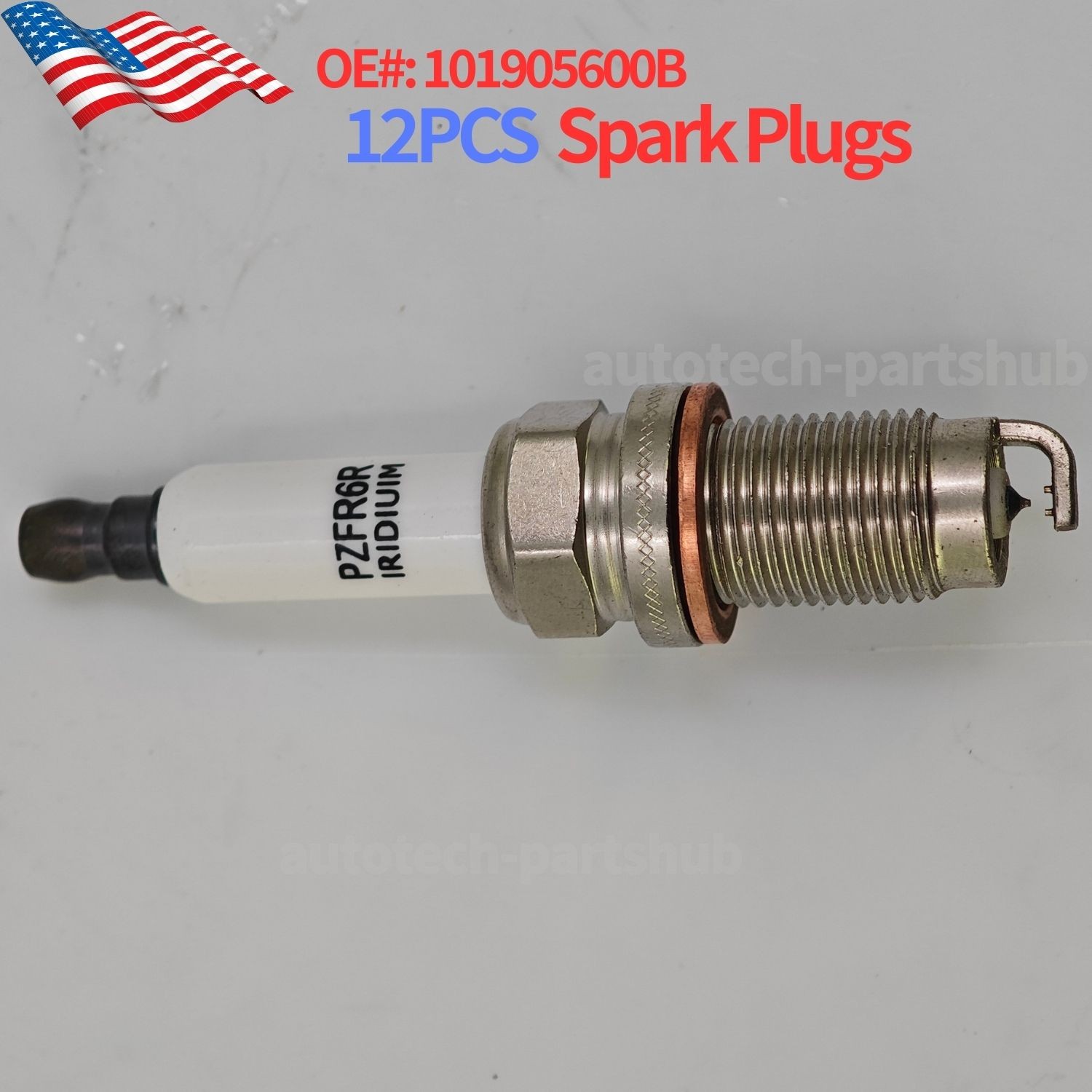 101905600B Spark Plugs 12Pc for 2004-2010 Bentley Continental Gt Gtc Flying Spur