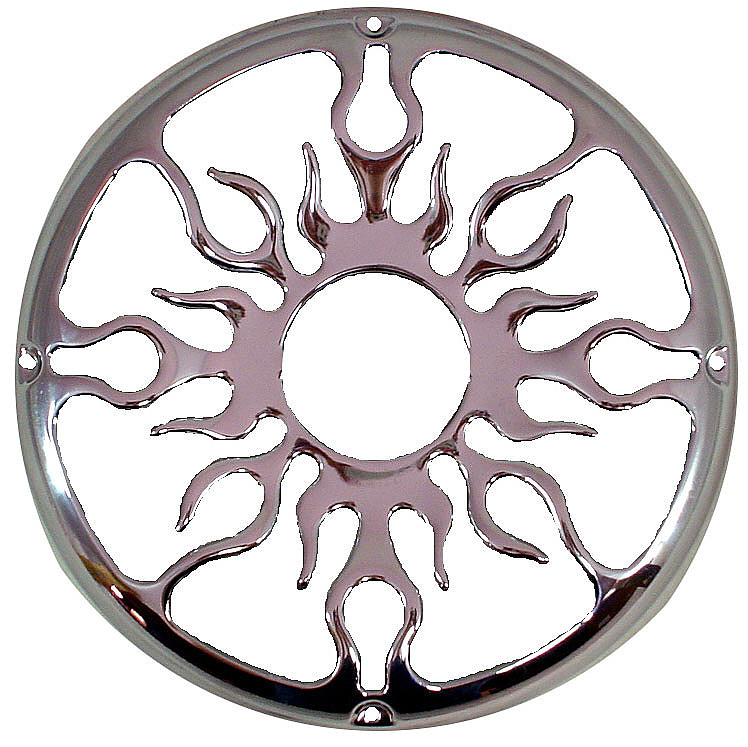 Car Audio Flame Polished Steel 12\