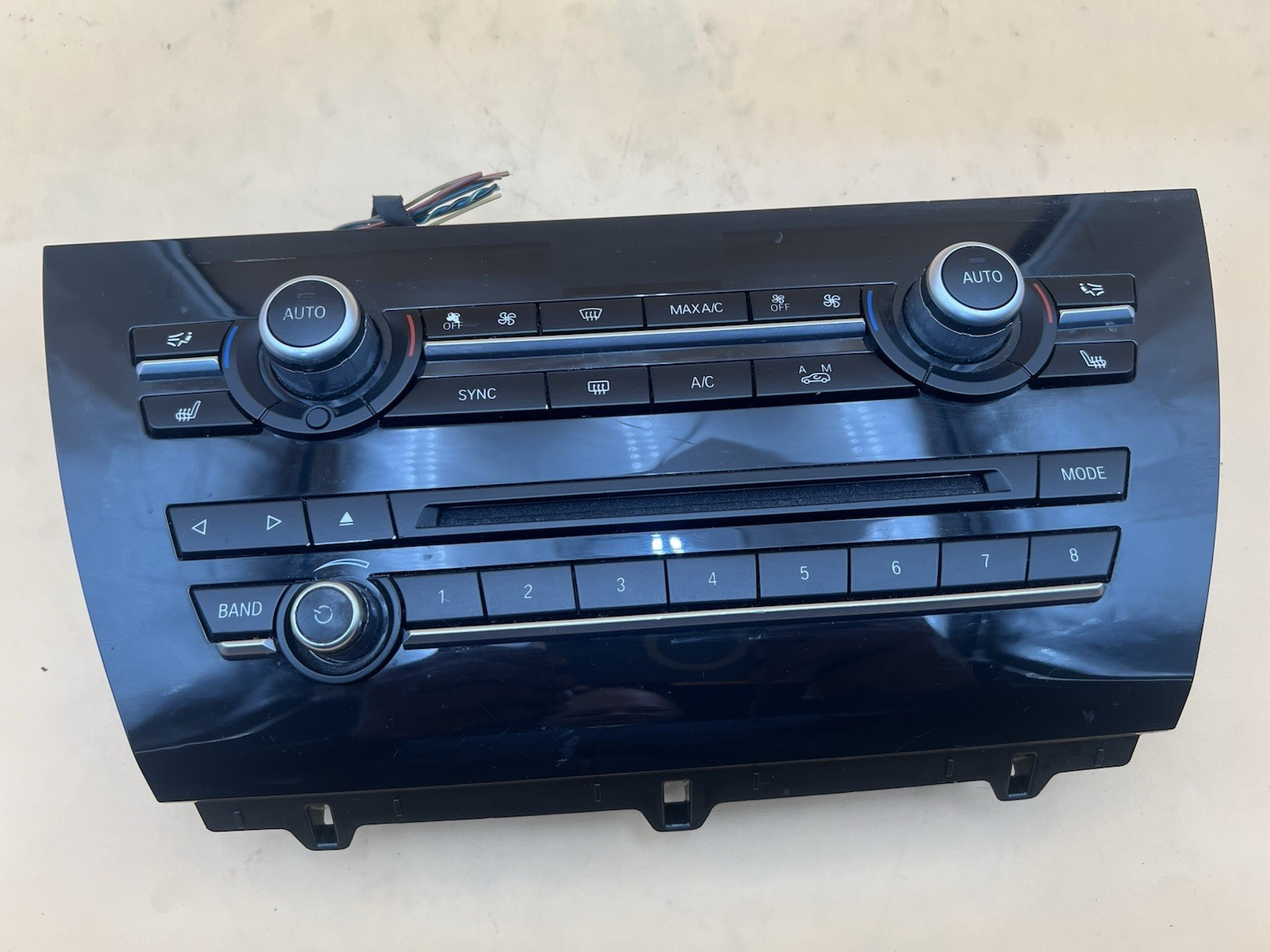 2014-2018 BMW X5 AC HEATER CLIMATE TEMP RADIO CONTROL SWITH PANEL OEM 6818676